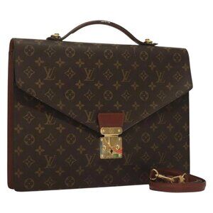 LOUIS VUITTON Monogram Porte Documents Bandouliere Bag